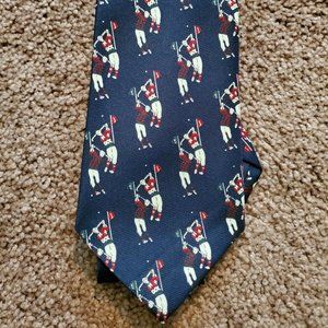 Mens Silk Tie Diamond Silks Handmade Silk Necktie Tie Golf Swing pattern